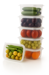 Premium Transparent Plastic Food Storage Containers with Lids –1800 ml/ Set of 6 – Airtight, Leak-Proof & Stackable – Ideal for Salads, Meal Prep, Leftovers, Kitchen & Fridge Organization